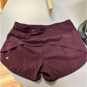 Lululemon Speed up mid-rise 4” . Color Cassie